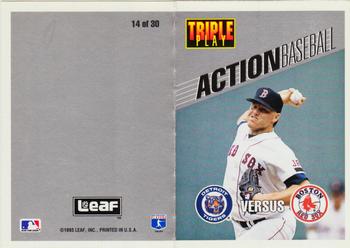 1993 Triple Play - Action Baseball Game #14 Tigers vs Red Sox Front