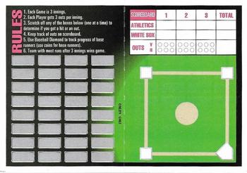 1993 Triple Play - Action Baseball Game #21 Athletics vs White Sox Back