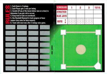 1993 Triple Play - Action Baseball Game #28 ALCS: Athletics vs Blue Jays Back