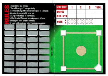 1993 Triple Play - Action Baseball Game #30 World Series: Braves vs Blue Jays Back