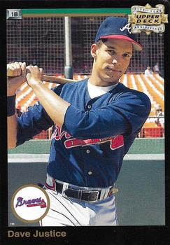 1993 Upper Deck - 5th Anniversary Jumbo #A7 David Justice Front