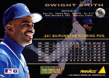 1994 Pinnacle - Museum Collection #66 Dwight Smith Back