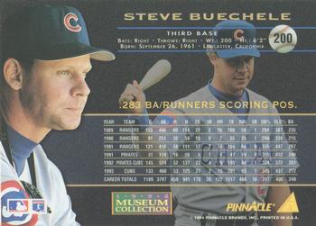 1994 Pinnacle - Museum Collection #200 Steve Buechele Back