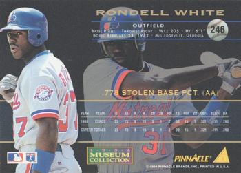1994 Pinnacle - Museum Collection #246 Rondell White Back
