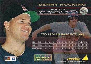 1994 Pinnacle - Museum Collection #421 Denny Hocking Back