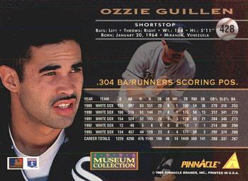 1994 Pinnacle - Museum Collection #428 Ozzie Guillen Back