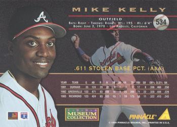 1994 Pinnacle - Museum Collection #534 Mike Kelly Back
