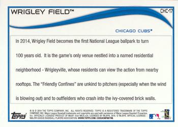 2014 Topps Chicago Cubs #CHC-17 Wrigley Field Back