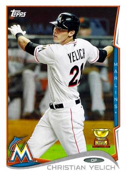 2014 Topps Miami Marlins #MIA-14 Christian Yelich Front