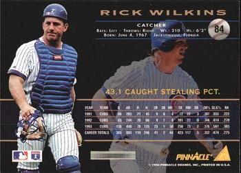1994 Pinnacle - Artist's Proofs #84 Rick Wilkins Back
