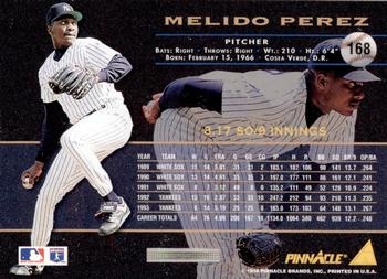 1994 Pinnacle - Artist's Proofs #168 Melido Perez Back