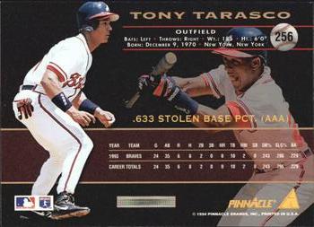 1994 Pinnacle - Artist's Proofs #256 Tony Tarasco Back