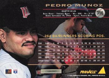 1994 Pinnacle - Artist's Proofs #356 Pedro Munoz Back