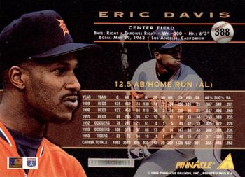 1994 Pinnacle - Artist's Proofs #388 Eric Davis Back
