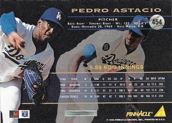 1994 Pinnacle - Artist's Proofs #454 Pedro Astacio Back