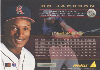 1994 Pinnacle - Artist's Proofs #509 Bo Jackson Back