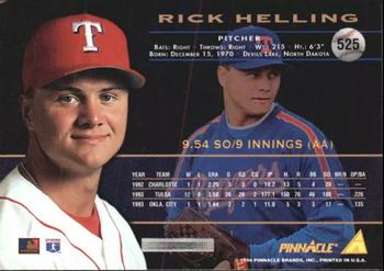 1994 Pinnacle - Artist's Proofs #525 Rick Helling Back