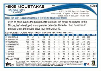 2014 Topps Kansas City Royals #KCR3 Mike Moustakas Back