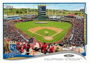 2014 Topps Kansas City Royals #KCR17 Kauffman Stadium Front