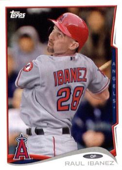 2014 Topps Los Angeles Angels #LAA-11 Raul Ibanez Front