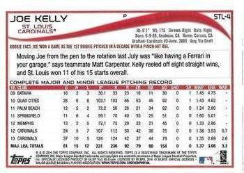 2014 Topps St. Louis Cardinals #STL4 Joe Kelly Back