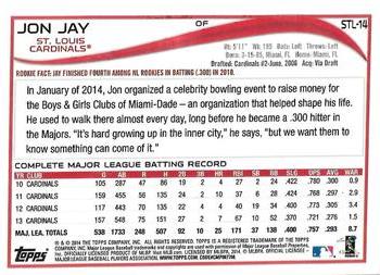 2014 Topps St. Louis Cardinals #STL14 Jon Jay Back