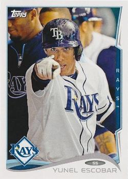 2014 Topps Tampa Bay Rays #TAM-4 Yunel Escobar Front