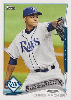 2014 Topps Tampa Bay Rays #TAM-13 Chris Archer Front