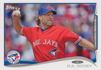 2014 Topps Toronto Blue Jays #TOR-7 R.A. Dickey Front