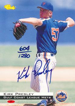 1994 Classic - Autographs #NNO Kirk Presley Front