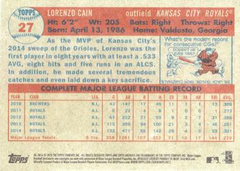 2015 Topps Archives #27 Lorenzo Cain Back