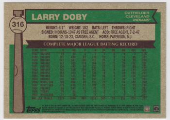 2015 Topps Archives #316 Larry Doby Back