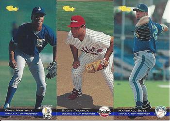 1994 Classic - Tri-Cards #T43 / T44 / T45 Gabe Martinez / Scott Talanoa / Marshall Boze Front