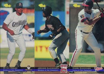 1994 Classic - Tri-Cards #T64 / T65 / T66 Mitch House / Jermaine Allensworth / Midre Cummings Front