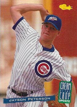 1994 Classic - Cream of the Crop Update #CC13 Jayson Peterson Front
