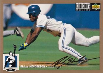 1994 Collector's Choice - Gold Signature #131 Rickey Henderson Front