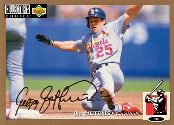 1994 Collector's Choice - Gold Signature #148 Gregg Jefferies Front