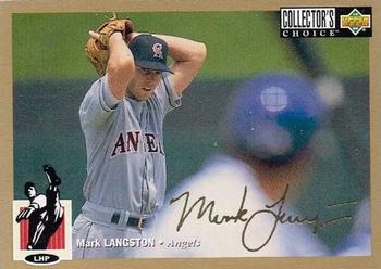 1994 Collector's Choice - Gold Signature #169 Mark Langston Front