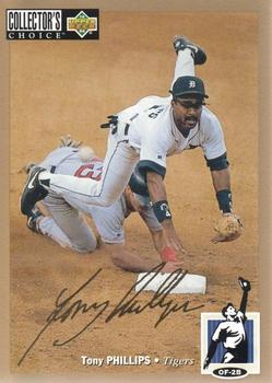1994 Collector's Choice - Gold Signature #230 Tony Phillips Front