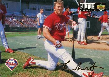 1994 Collector's Choice - Gold Signature #345 Lenny Dykstra Front