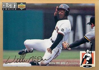1994 Collector's Choice - Gold Signature #587 Willie McGee Front
