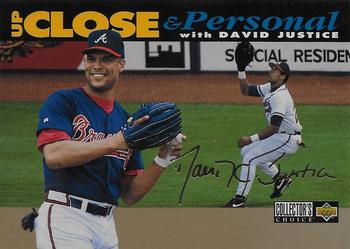 1994 Collector's Choice - Gold Signature #636 David Justice Front