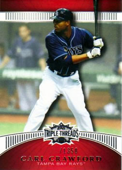 2010 Topps Triple Threads #18 Carl Crawford  Front