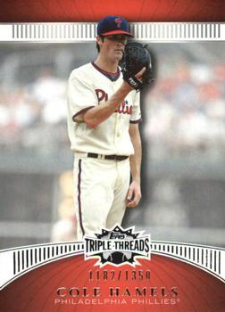 2010 Topps Triple Threads #52 Cole Hamels  Front