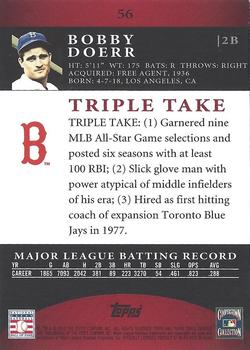 2010 Topps Triple Threads #56 Bobby Doerr  Back