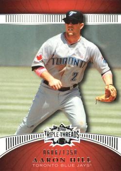 2010 Topps Triple Threads #110 Aaron Hill  Front