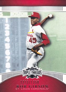 2010 Topps Triple Threads #119 Bob Gibson  Front