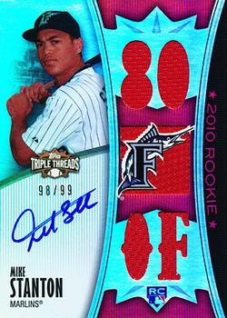 2010 Topps Triple Threads #186 Mike Stanton  Front