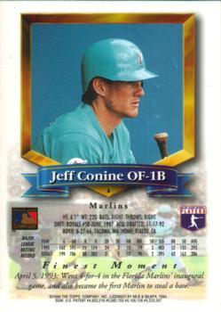 1994 Finest - Jumbos #4 Jeff Conine Back