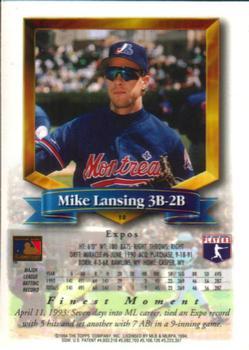 1994 Finest - Jumbos #10 Mike Lansing Back